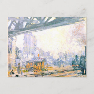 Postal Exterior de la estación de Saint-Lazare
