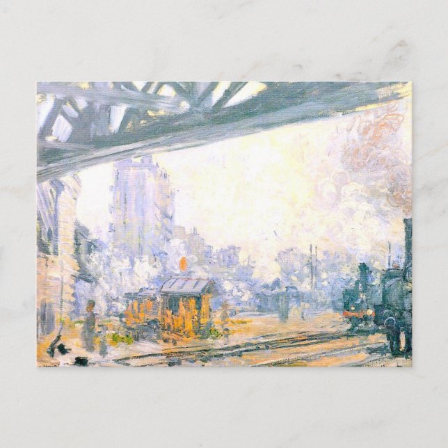 Postal Exterior de la estación de Saint-Lazare (Anverso)