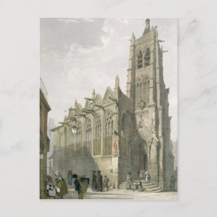 Postal Exterior de la Iglesia de St. Severin, París