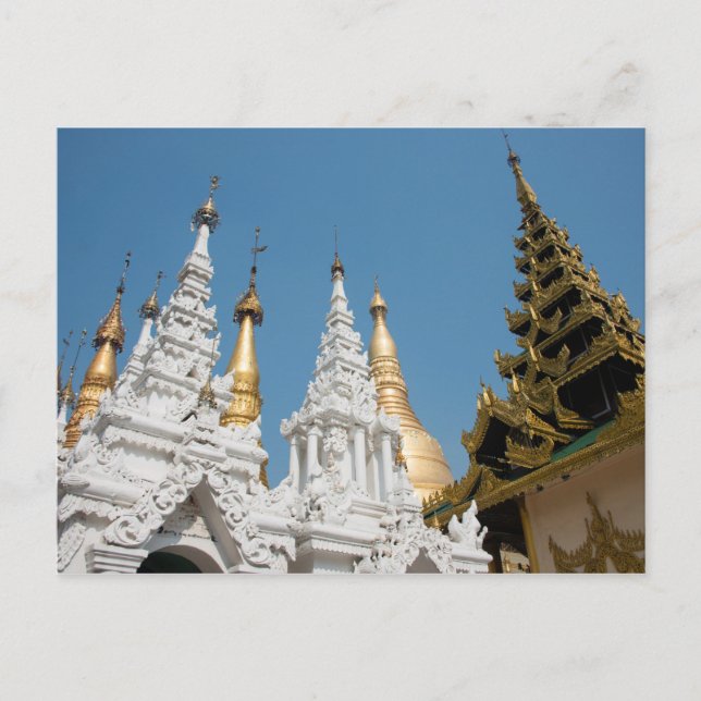 Postal Exterior de la Pagoda Shwedagon (Anverso)