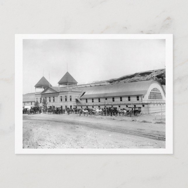 Postal Exterior del mayor baño de soldadura (Anverso)