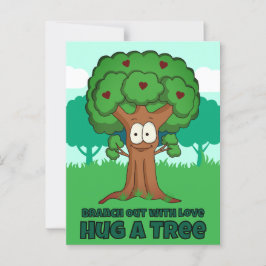 Postal Extiende el Amor Abraza un Árbol