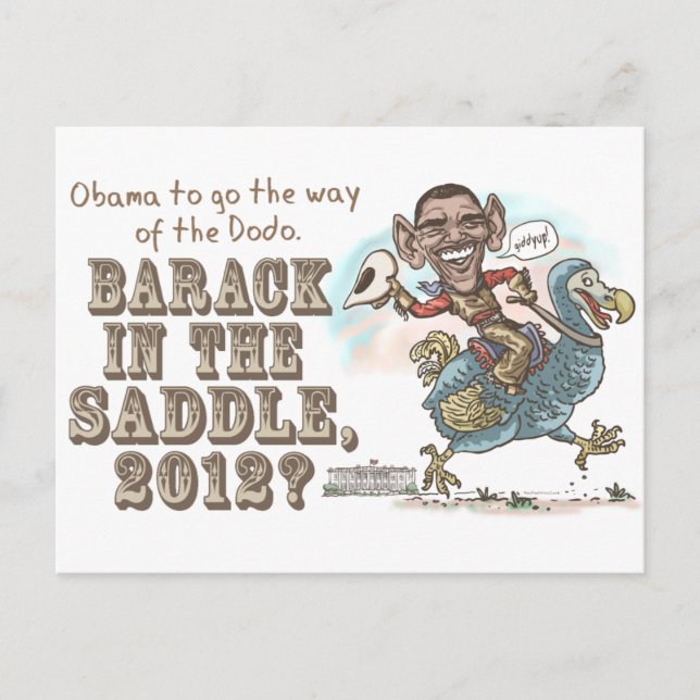 Postal Extinción de la comida anti-Obama 2012 (Anverso)