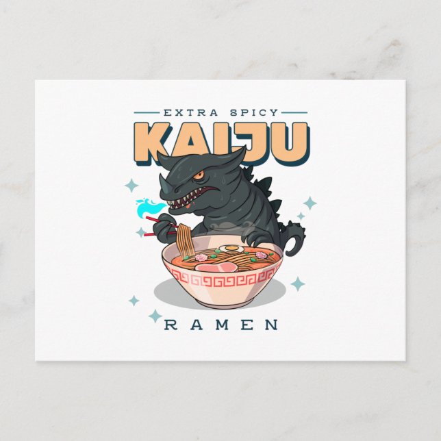 Postal Extra Spicy - Kaiju Ramen - Fans de Ramen (Anverso)