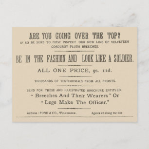 Postal Extracto de facsímil del Wipers Times 1916