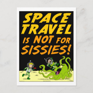 Postal extranjera del "VIAJE ESPACIAL" del lago