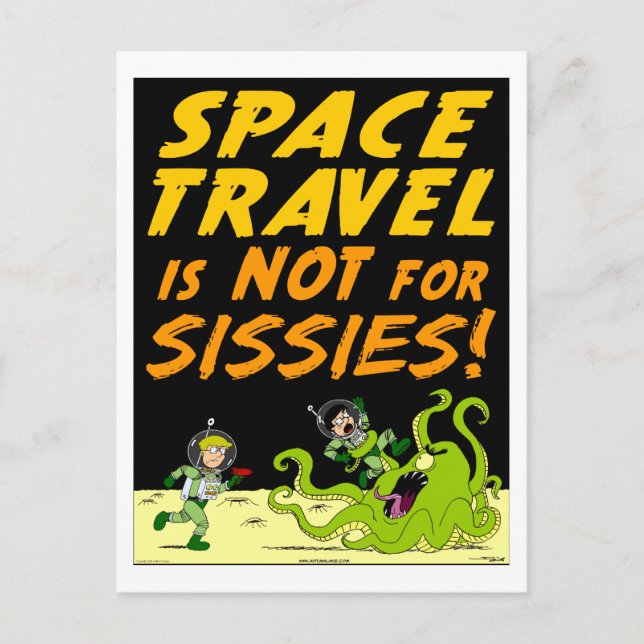 Postal extranjera del "VIAJE ESPACIAL" del lago (Anverso)