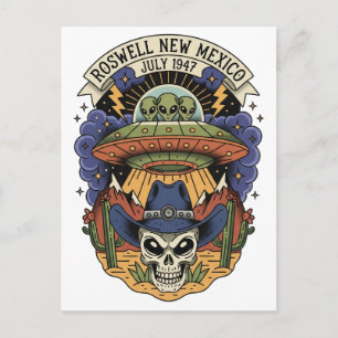 Postal Extranjero de Roswell Nuevo México