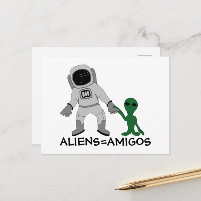 Postal Extranjeros = Amigos, astronautas y extraterritori (Anverso/Reverso In Situ)
