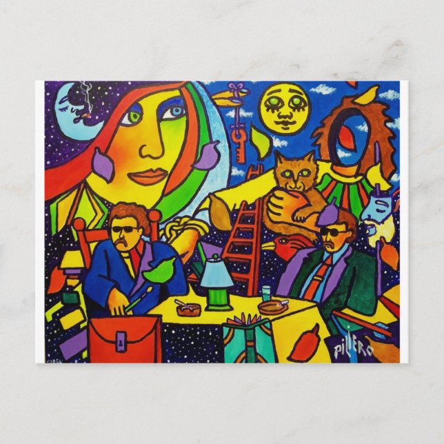 Postal Extraño 6 por Piliero (Anverso)