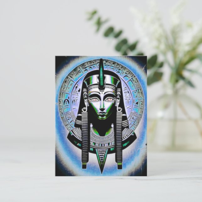 Postal Extraño Egipto 10 (Anverso de pie)