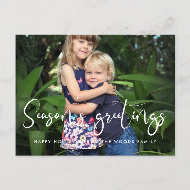 Postal Extraordinaria foto de la Temporada de Saludos de  (Anverso)