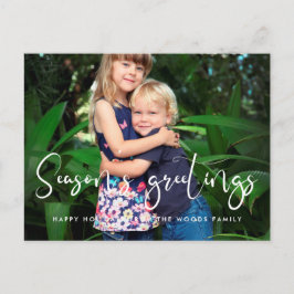 Postal Extraordinaria foto de la Temporada de Saludos de 