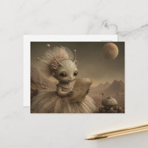 Postal Extraterrestre pregunta si hay vida en Marte