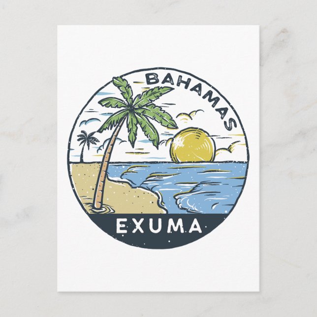 Postal Exuma Bahamas Vintage (Anverso)