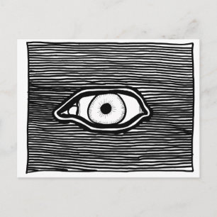 Postal 'Eye omnisciente de ParanormalPrints