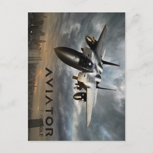 Postal F-15 Combatiente con azúcares Jet (Anverso)