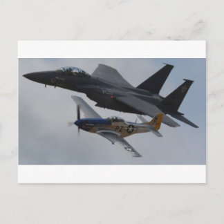 POSTAL F-15 EAGLE + P-51 MUSTANG FORMATION