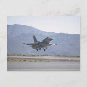 Postal F-16 Aterrizaje En La Base De La Fuerza Aérea Luke
