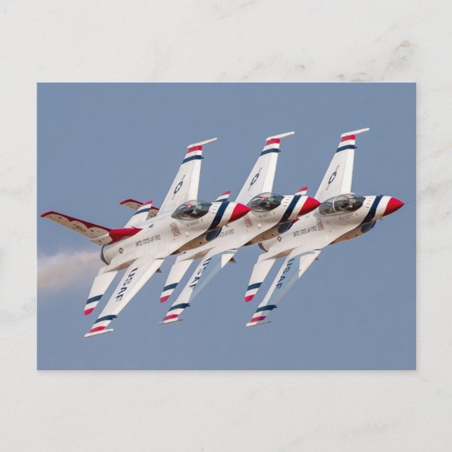 Postal F-16 de USAF Thunderbirds (Anverso)