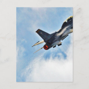 Postal F 16 En El Espectáculo Aéreo Miramar En San Diego