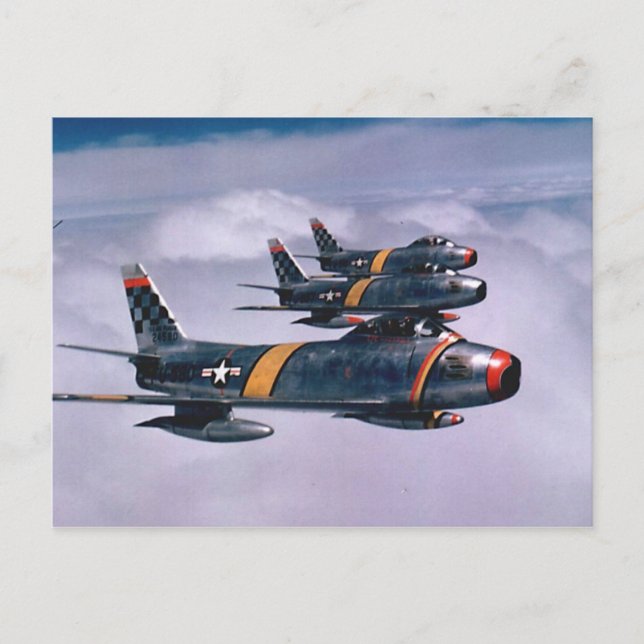 Postal F-86 Sabers (Anverso)