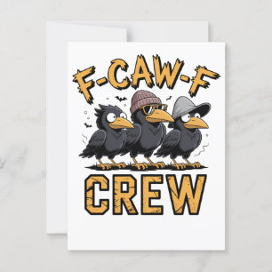 Postal F-Caw-F Crew Funny Parking Cousinfit