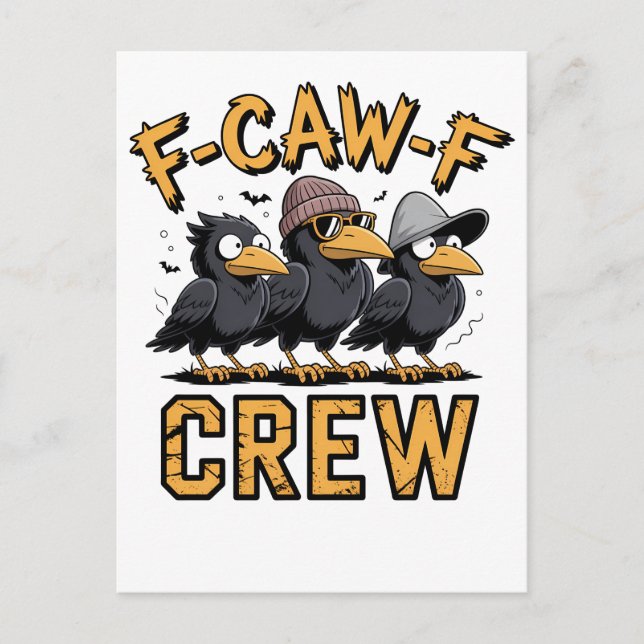 Postal F-Caw-F Crew Funny Parking Cousinfit (Anverso)