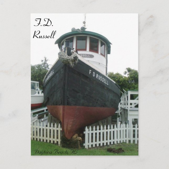 Postal F.D. Russell Tug Boat # 1 (Anverso)