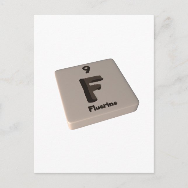 Postal F Fluorine (Anverso)