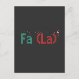 Postal FA (LA)8 divertido regalo de Navidad de matemática