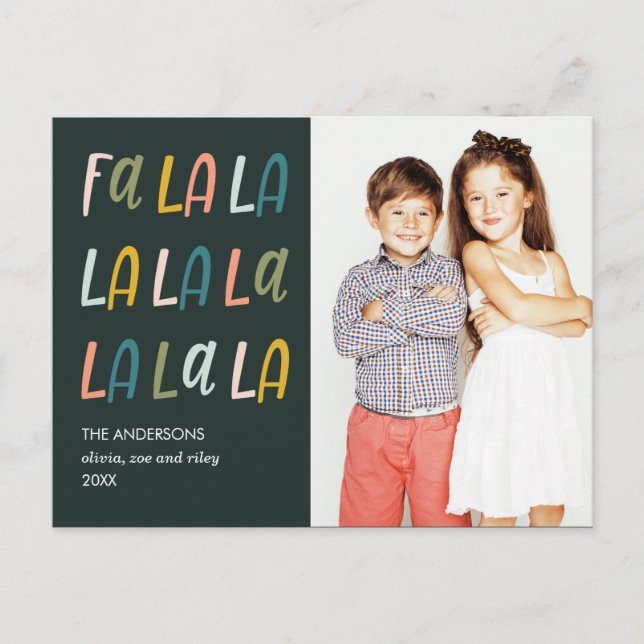 Postal FA LA | Colores pasteles | Festividad fotográfica  (Anverso)