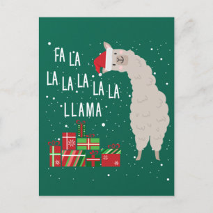 Postal Fa La Llama Shirt - Navidades de Llama