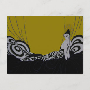 Postal Fab Fashion Plate ~ Postcard French Vintage