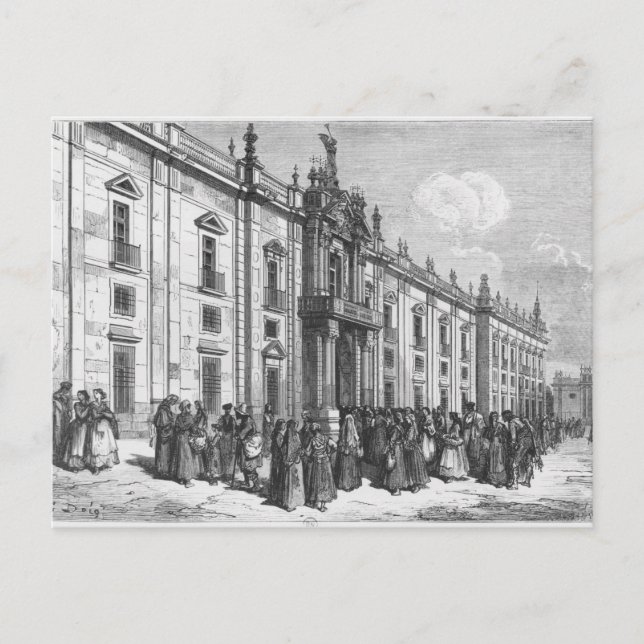 Postal Fábrica de tabaco en Sevilla (Anverso)