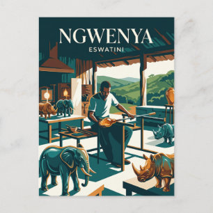 Postal Fábrica de vidrio Ngwenya Eswatini