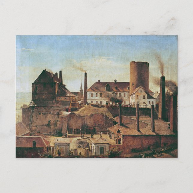 Postal Fábrica Harkort en Burg Wetter, c.1834 (Anverso)