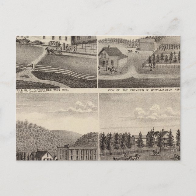 Postal Fábrica, tiendas y residencias, Minnesota (Anverso)