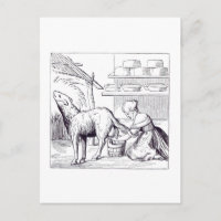 Fabricación de quesos en Suiza, después de una leñ