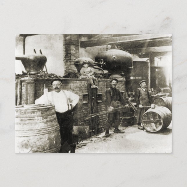 Postal Fabricación de vino 1900 1 (Anverso)