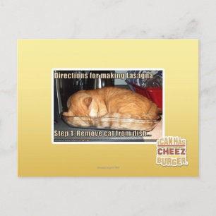 Postal Fabricación del lasagna