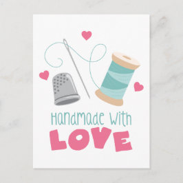 Postal Fabricado a mano con amor
