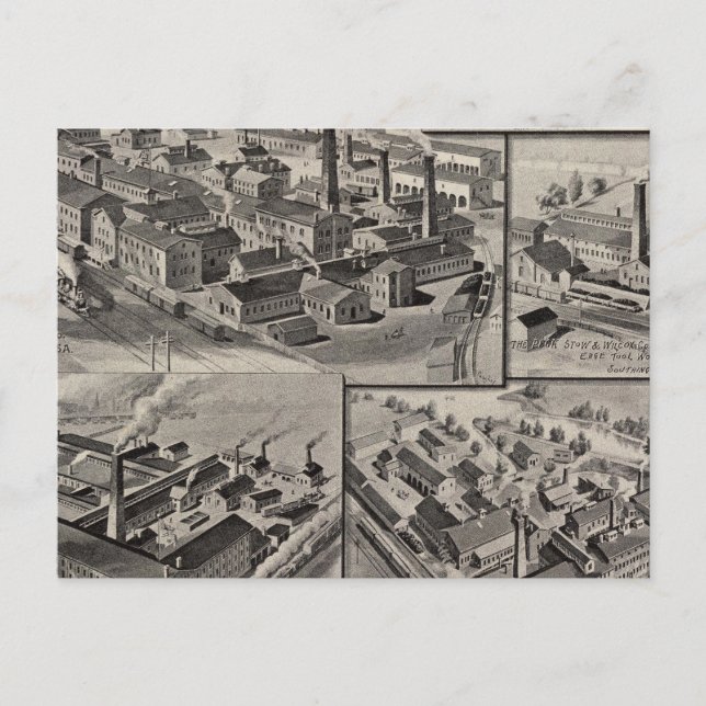 Postal Fábricas de Peck, Stow y Wilcox (Anverso)