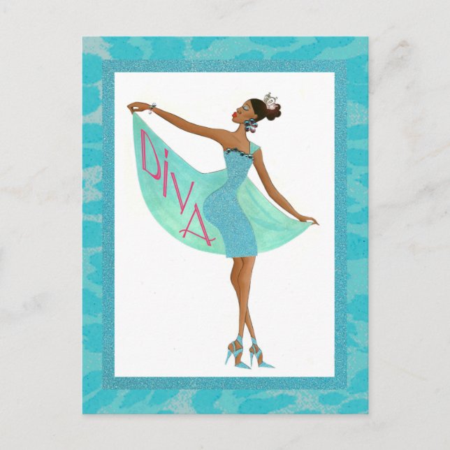Postal Fabulosa Diva (Anverso)