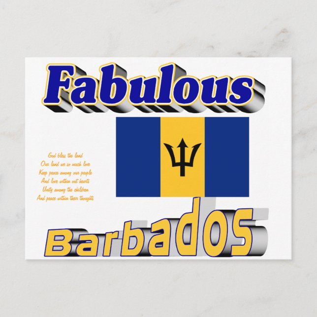 Postal fabuloso barbado (Anverso)