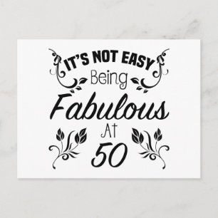 Postal Fabuloso cumpleaños número 50