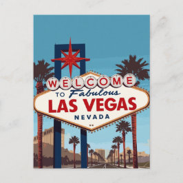 Postal Fabuloso Las Vegas Nevada Retro