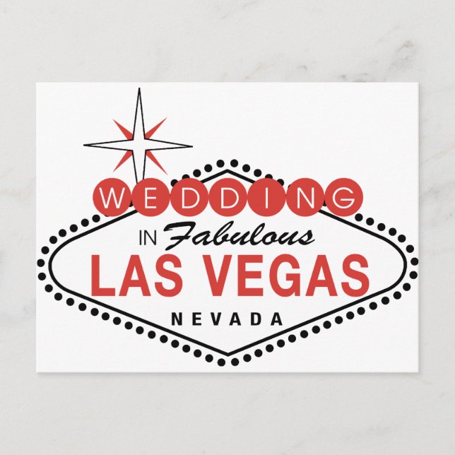 Postal Fabuloso Personalizable de plantilla Boda de Las V (Anverso)