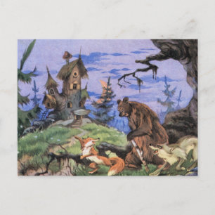 Postal Fabuloso puesto al estilo de un cuento de hadas fo