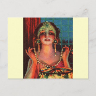 Postal Fabuloso show de la era del Flapper de los años 19